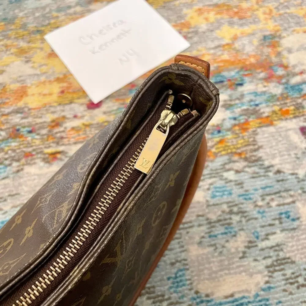 Louis Vuitton GM Monogram Canvas Looping Shoulder Bag Authentic